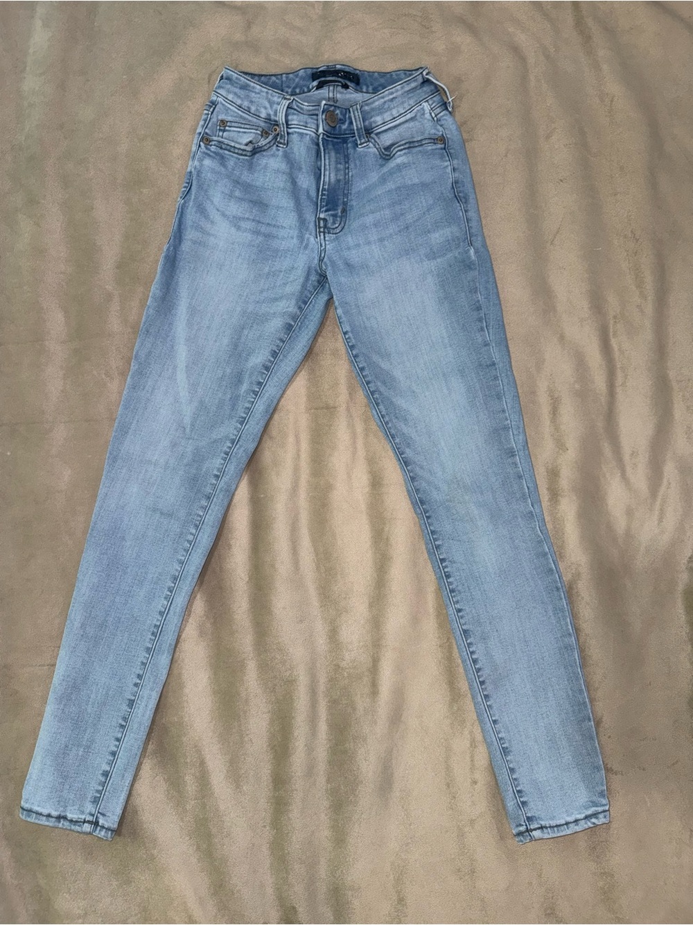 Aeropostale Light Blue High-Rise Skinny Jeans